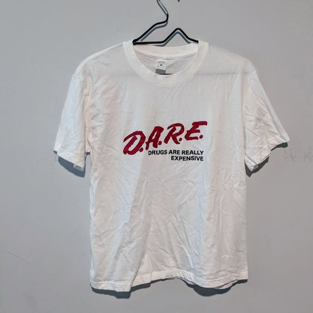 D.A.R.E. Adult's White T-Shirt Size M